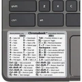 Chromebook OS Laptop Reference Keyboard Shortcut Sticker - White, No-Residue Adhesive, for Any Chromebook Laptop (1 PCS)