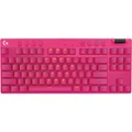 Logitech G Pro X TKL LIGHTSPEED Gaming Keyboard - Pink / Magenta Up to 50 Hours Battery Life - Wireless USB + Bluetooth Connectivity - Pro-Inspired Te