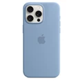 Apple iPhone 15 Pro Max Silicone Case with MagSafe - Winter Blue, Soft Touch Finish