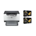 HP Home Startup Printer Pack Includes one M209dwe Mono Laser Printer & 1000 Sheets A4 Paper Dual-band W-Ffi with Self-Reset - Print up to 30 pages per