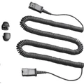 POLY CABLE, 10 COIL, QD TO QD EXTENSION --by Plantronics