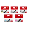 Canon CLI651XL Black, Cyan,Grey,Yellow,Magenta Ink Cartridge Value Pack High Yield 750 pages for Canon PIXMA MG6360, MG5460,iP7260,MX726, MG5560, iP87