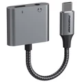 RockRose Nexus AC USB-C to USB-C + 3.5mm Adaptor -- (Phone Call & Music)
