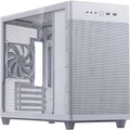 ASUS PRIME AP201 MESH WHITE TG Micro Tower for MATX CPU Cooler Support Upto 170mm, GPU Support Upto 338mm, 4x PCI Slot, 360mm Radiator Supported, Fron