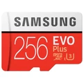 Samsung EVO PLUS 256GB Micro SDXC with Adapter up to 100MB/s Read, 90MB/s Write