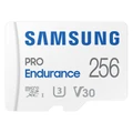 Samsung Pro Endurance 256GB Micro SDXC with Adapter, up to 100MB/s Read, up to 40MB/s Write perfect fit for Surveillance (IP/Home/Network) cam, Dash c