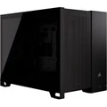 Corsair 2500D Airflow Black MATX Gaming Case Tempered Glass CPU Cooler Support Upto 180mm, GPU Support Upto 400mm, 360mm Radiator Supported, 4x PCI (
