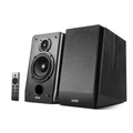 Edifier R1855DB 70W Powered Bookshelf Speaker System with Bluetooth - Matte Black - 2x RCA + Optical + Coax inputs, Subwoofer output, wireless remote