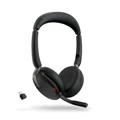 Jabra Evolve2 65 Flex Foldable Bluetooth On-Ear Active Noise Cancelling Headset - UC Certified Link380-C / 6-Mics Noise Cancellation / Hybrid ANC / Re