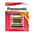 Panasonic LR14T/2B Alkaline Batteries C 2 Pack LR14 1.5v Longer Lasting Alkaline-Zinc