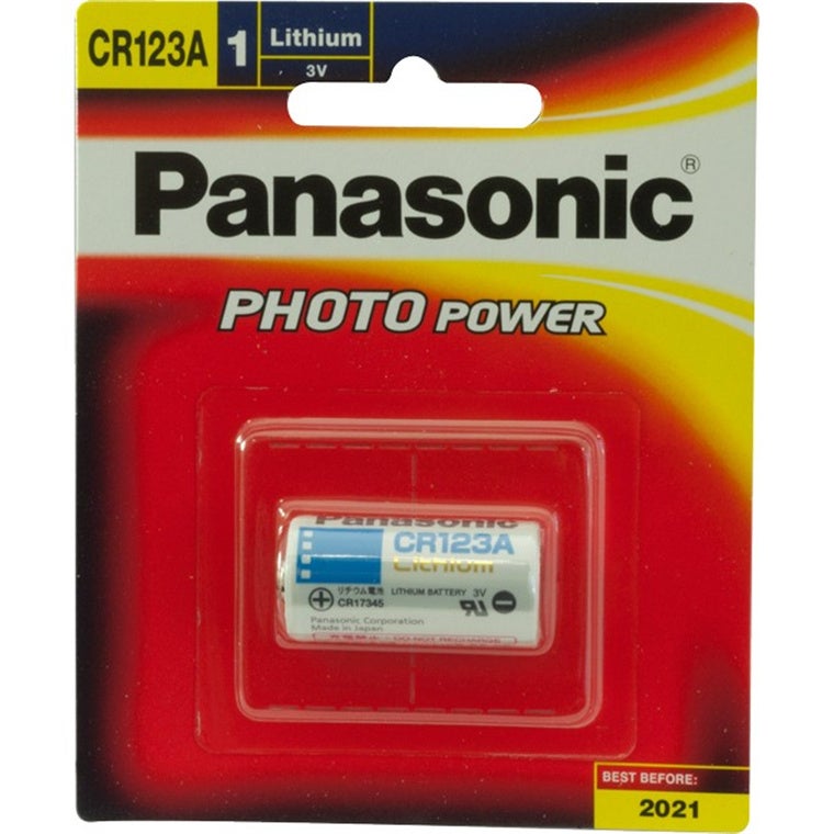 Panasonic CR-123AW 3V 1 Pack Photo Lithium Camera Battery 1400mAh
