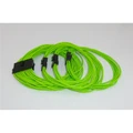 GGPC Gaming PC Braided Cable Kit Pack, (Green, 40cm) Includes 1x 20+4 Pin, 2x 6+2 Pin, 1x 4+4 Pin Cables