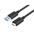 Unitek Y-C474BK 1m USB3.1 Type-C (USB-C) to Type-A (USB-A) Male to Male charging Cable Reversible USB-C High power capacity (3A) for faster charges Sy