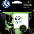 HP 65XL Ink Cartridge Tri-Colour, Yield 300 pages for HP AMP 120 , DeskJet 2620, 2621, 3720, 3721, HP Envy 5000, 5020, 5030, 5032 Officejet 2623 Print