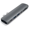 SATECHI Aluminum Type-C Pro Hub Adapter , 2 x USB 3.0, SD/Micro SD Card reader, 1 X HDMI,1 X Type-C,