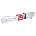 Dynamix A16 6-Way Power Board. 2x ports are double spaced. 0.9m Power cord. Overload Protection with Bulit in Circuit Breaker. Angled 3 Pin Plug. 10A/
