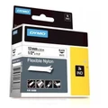 Dymo SD18488 Black on White Flexible Nylon for DYMO Industrial Rhino Label Makers 12mm 3.5m