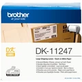 Brother Genuine DK-11247 Label Roll Black on White, 103mm x 164mm 180 labels per roll for Brother QL-1050, QL-1060N, QL-1100 and QL-1110NWB QL1050N D
