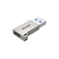 Unitek A1034NI USB3.1 Type-A Male to Type-C Female Adaptor - Color: Silver - USB-A To USB-C Zinc Adapter, designed for data transfer and charging over