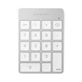 SATECHI Numeric Keypad - Silver Aluminum - Slim - Bluetooth - Full Numeric Keypad For Mac and PC