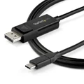 StarTech CDP2DP142MBD 6ft (2m) USB-C to DisplayPort 1.4 Cable 8K 60Hz/4K - Bidirectional DP to USB-C or USB-C to DP Reversible Video Adapter Cable -HB