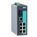 MOXA Industrial switch EDS-308-S-SC 8 port Unmanaged switch with 7X10/100BaseT(X) ports, 1X100BaseFX single-mode port with SC connector, relay output