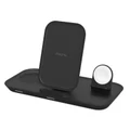 Mophie 3-in-1 Premium Wireless charging stand - Black, for iPhone, Apple Watch, AirPods - Compatible with iPhone 14/13/12/SE