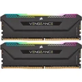 Corsair VENGEANCE RGB Pro SL 16GB DDR4 Desktop RAM Kit - Black 2x 8GB - 3200MHz - 2x 288 DIMM - CL16 - Unbuffered - Black Heat spreader - 1.35v - 16-2