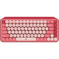 Logitech POP Keys Wireless Mechanical Keyboard with Customizable Emoji Keys - Heartbreaker Rose