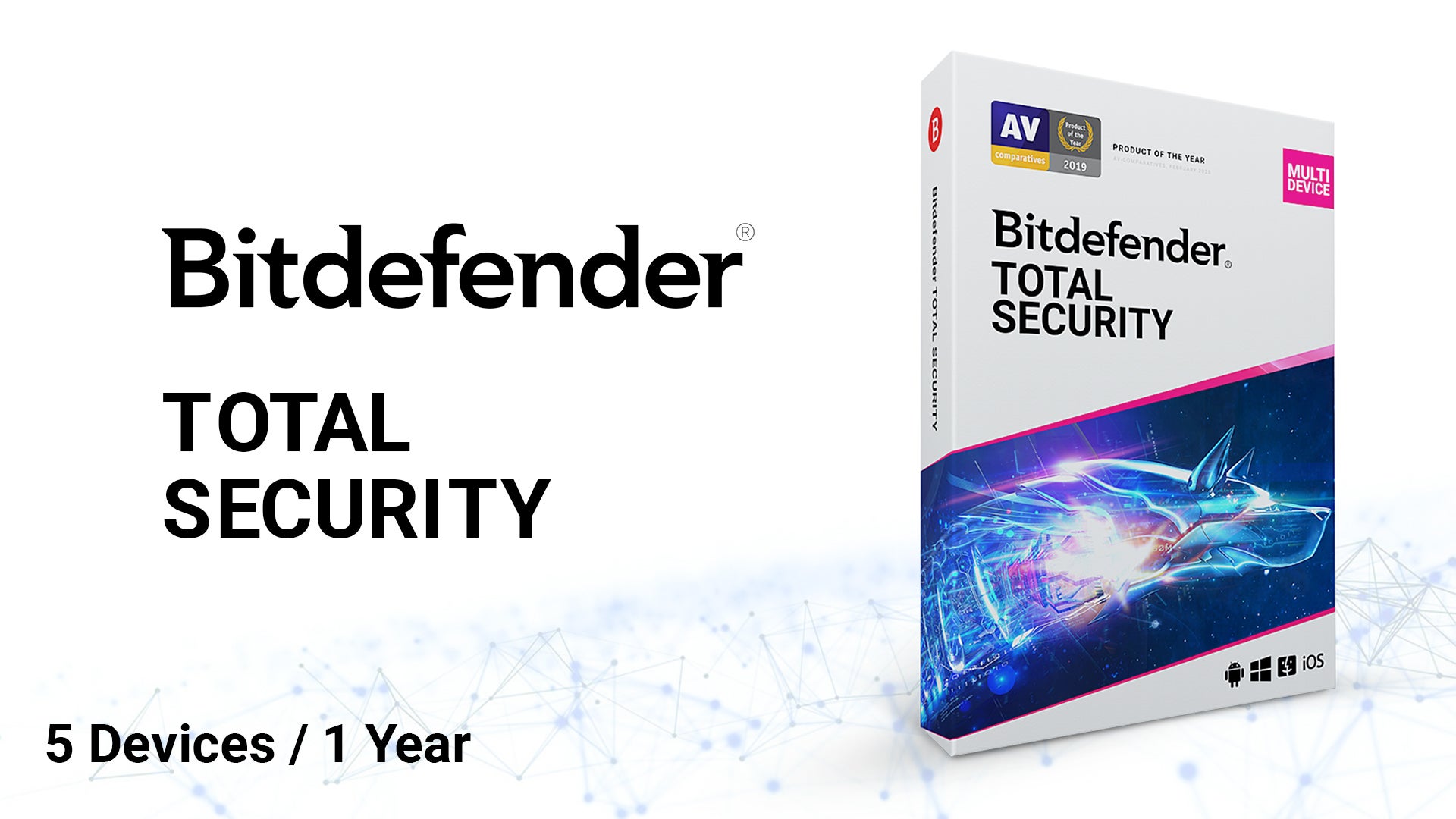 Bitdefender Total Security - 5 Devices / 1 Year