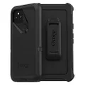OtterBox Google Pixel 5 Defender Series Case - BLACK, rugged & durable, with port protection, includes holster clip kickstand