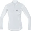 GORE Wear Women's Windproof Stand-Up Collar Inner Layer Shirt, GORE M WINDSTOPPER Base Layer Thermo Turtleneck, Size: S, Color: Light Grey/White, 100322