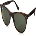 Ray-Ban Rb2185 Wayfarer Ii Round Sunglasses, Tortoise/G-15 Green, 55 mm