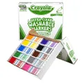 Crayola Ultra Clean Washable Markers, School Supplies Classpack, Fine Line, 10 Colors, Pack of 200