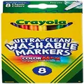Crayola 587809 Ultra-Clean Classic Colors Fine Line Washable Markers (8 Count)
