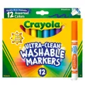Crayola 58-7812 Ultra-Clean Washable Markers, 12ct