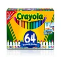 Crayola 58-8180 Washable Markers, Broad Line, 64 ct.
