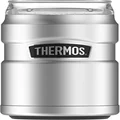 Thermos Stainless King Can Insulator with 360 Degree Drink Lid, Stainless Steel