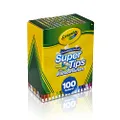 Crayola 58-5100 Super Tips Washable Markers, 100 Count, Bulk, Assorted Colors