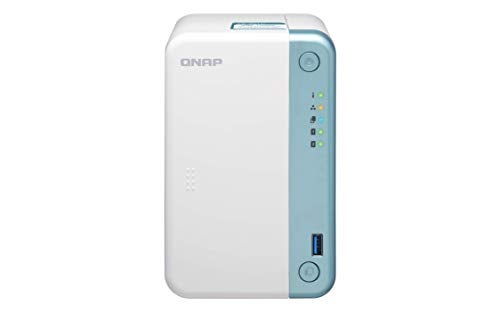 QNAP TS-251D-4G 2-Bay Network Attached Storage, Intel Celeron Gemini Lake J4025 Dual-Core 2.0GHz, 4GB DDR4 RAM