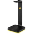 CORSAIR CA-9011167-AP ST100 RGB Premium Headset Stand with 7.1 Surround Sound - 3.5mm and 2xUSB 3 Black One Size