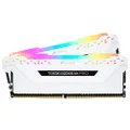 CORSAIR VENGEANCE RGB PRO 16GB (2x8GB) DDR4 2666MHz C16 LED Desktop Memory - White