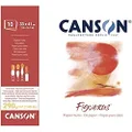 CANSON 857-222 Figuerous Pad, 13.0 x 16.1 inches (33 x 41 cm)