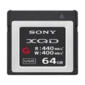 Sony QDG64E/J Professional 64GB XQD Memory Card G Series (up to 440MB/s Read) w/ File rescue Software