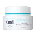 Curel Intensive Moisture Face Moisturizer Lotion, Hydrating Face Cream for Dry Sensitive Skin, Anti-Aging Fragrance-Free Anti-Wrinkle Moisturizer, 1.4 Oz, White (2595701)