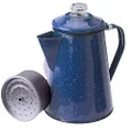 GSI Outdoors 15154 Enamelware Percolator Coffee Pot, 8-Cup, Blue