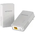 NETGEAR Powerline adapter Kit, 1000 Mbps Wall-plug, 1 Gigabit Ethernet Ports (PL1000-100PAS), White