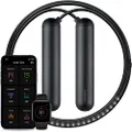 TANGRAM Factory Smart Rope - LED Embedded Jump Rope (Black, Small)