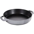 STAUB Cast Iron Frying Pan with Two Handles, Graphite Grey, 26 cm