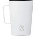 S'ip by S'well Stainless Steel Takeaway Mug - 15 Fl Oz - Flat White - Double-Layered Vacuum-Insulated Travel Mug Keeps Coffee, Tea and Drinks Cold for 10 Hours and Hot for 2 - BPA-Free Water Bottle